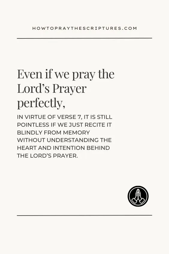 How To Teach the Lord's Prayer