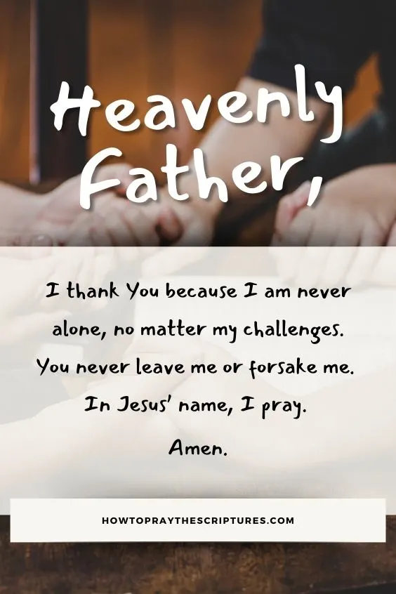 A Good Prayer When Alone