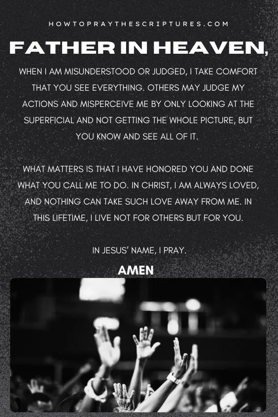 A Good Prayer When Misunderstood