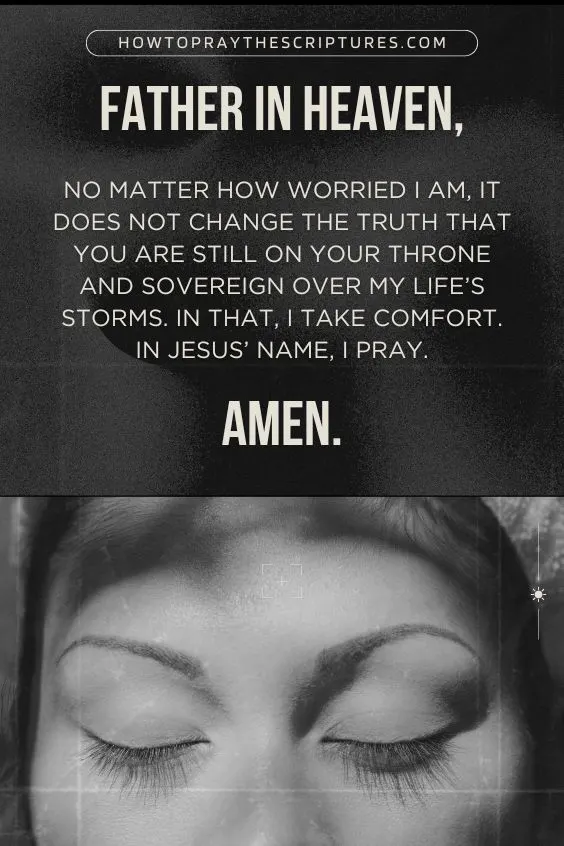 A Good Prayer When Worried