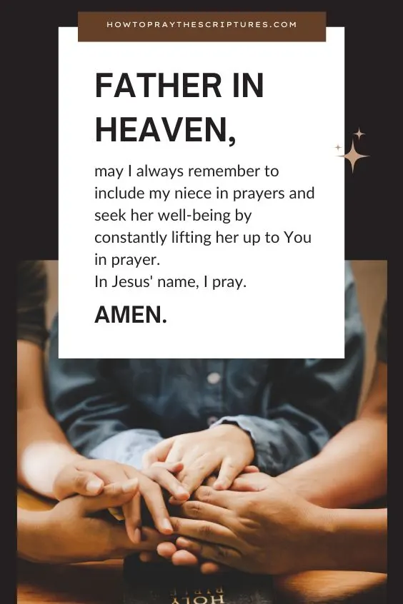 A Good Prayer for Your Niece