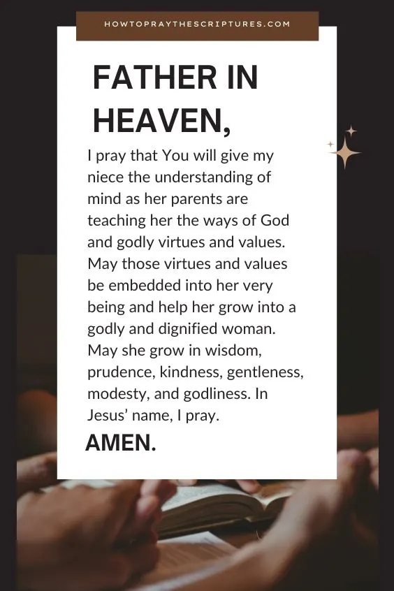 A Good Prayer for Your Niece