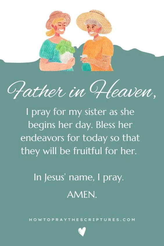 A Little Prayer for My Sister