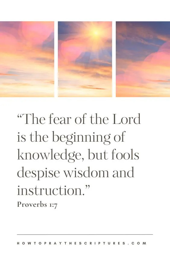 How to Pray Proverbs
