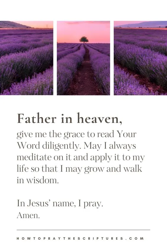 How to Pray Proverbs