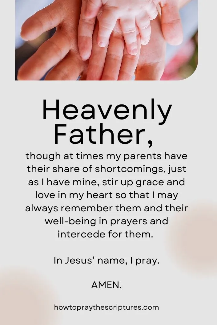 A Good Prayer for Your Parents