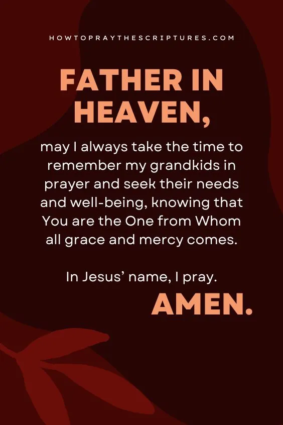 A Grandma’s Prayer for Her Grandkids
