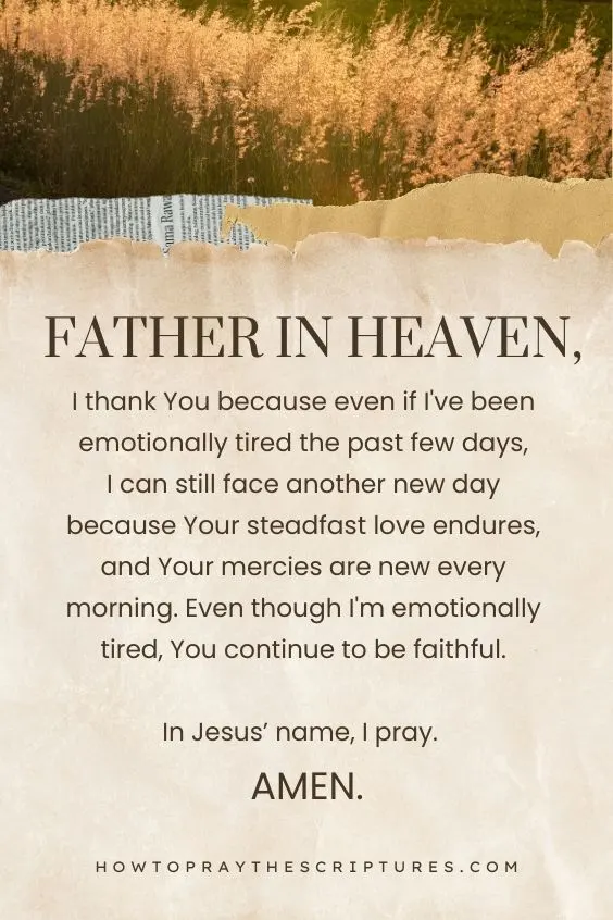How to Pray When Tired