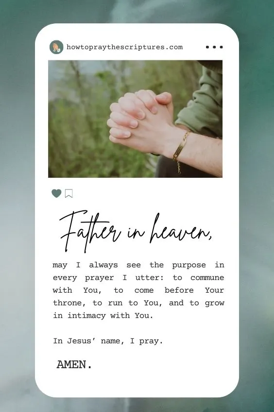 How to Pray With Purpose
