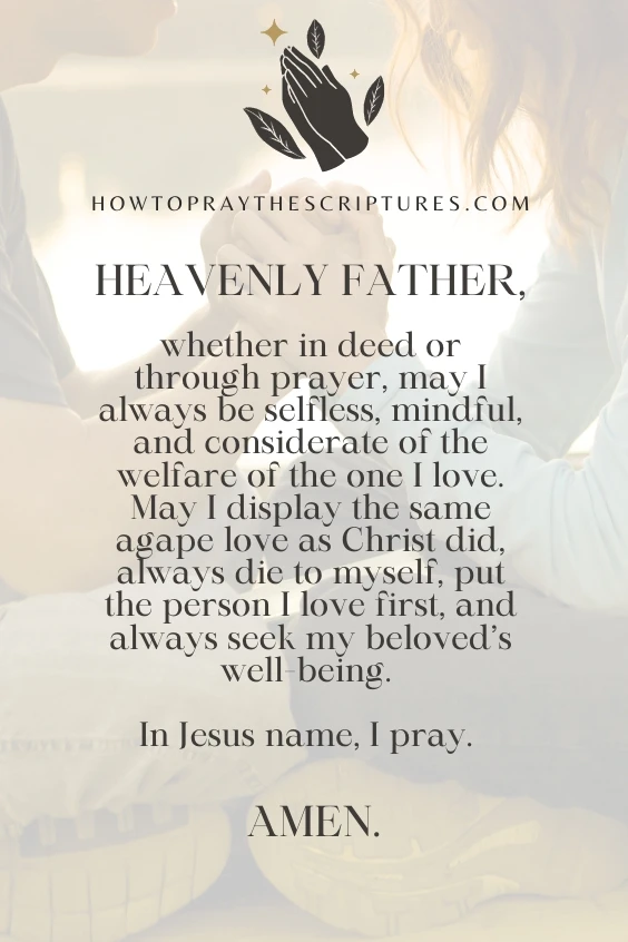 A Goodnight Prayer for a Lover