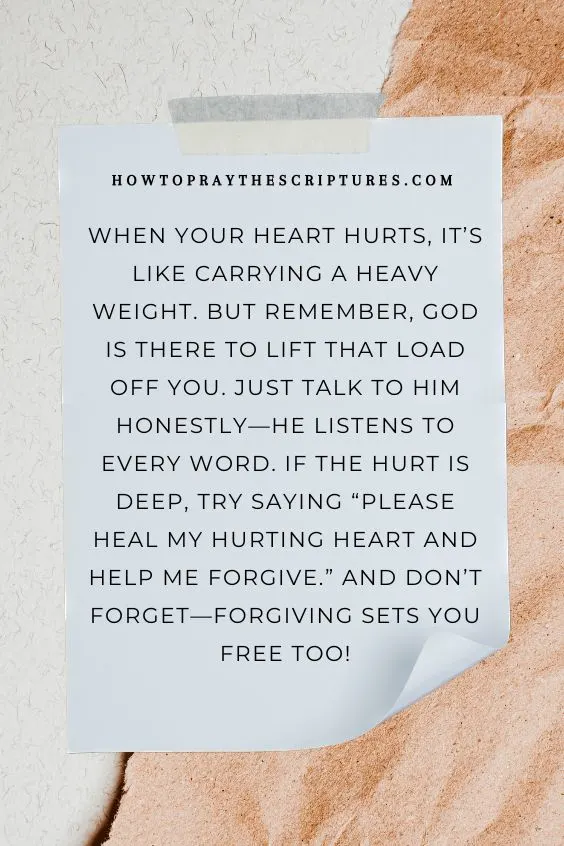How Do You Pray for Someone Who Broke Your Heart?