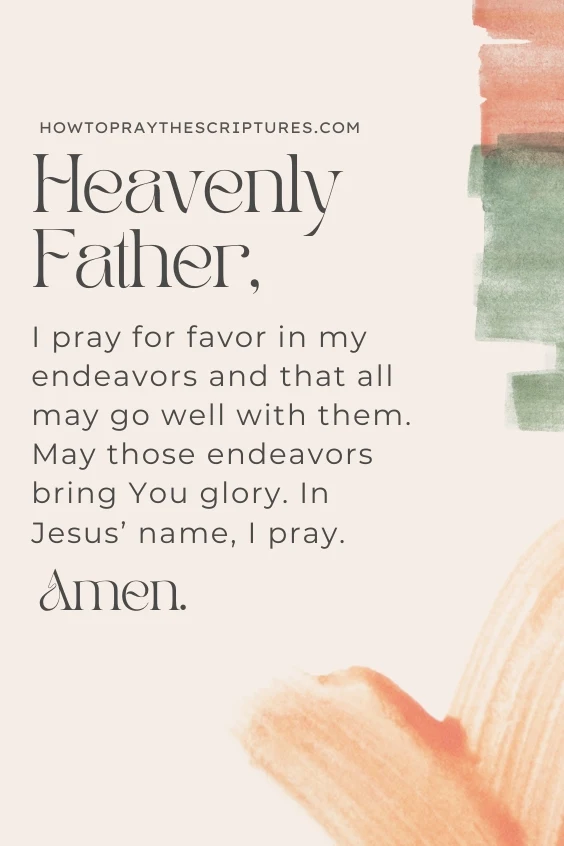 A Favor Prayer