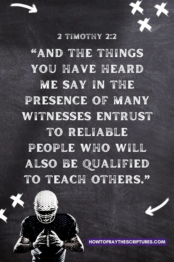 And the things you have heard me say in the presence of many witnesses entrust to reliable people who will also be qualified to teach others