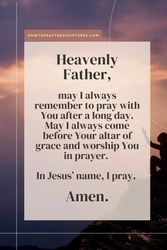 A Good Prayer at Night