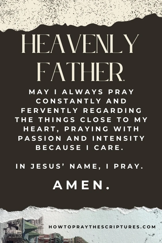 A Fervent Prayer