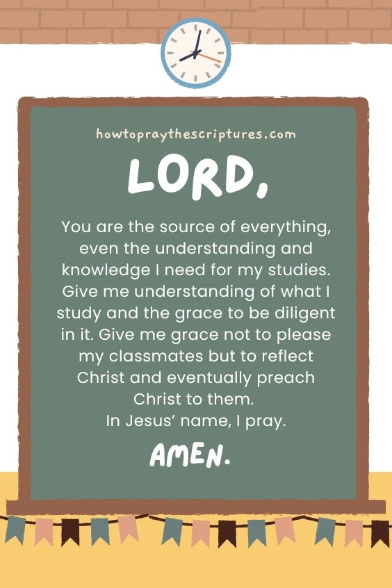 A First Day of School Prayer