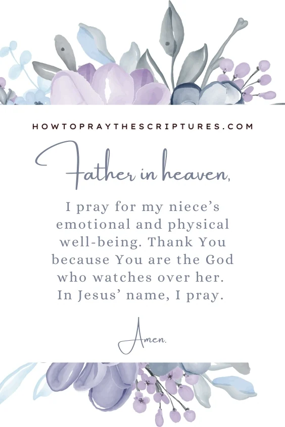 A Healing Prayer for My Niece
