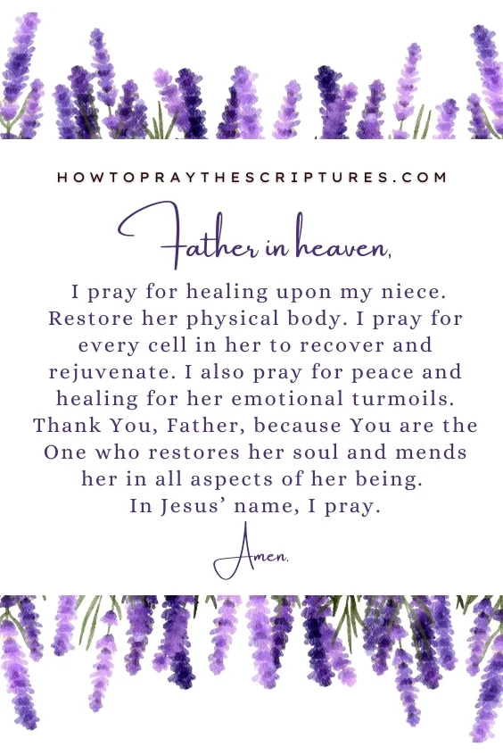 A Healing Prayer for My Niece