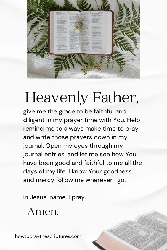How to Organize Prayer Journal