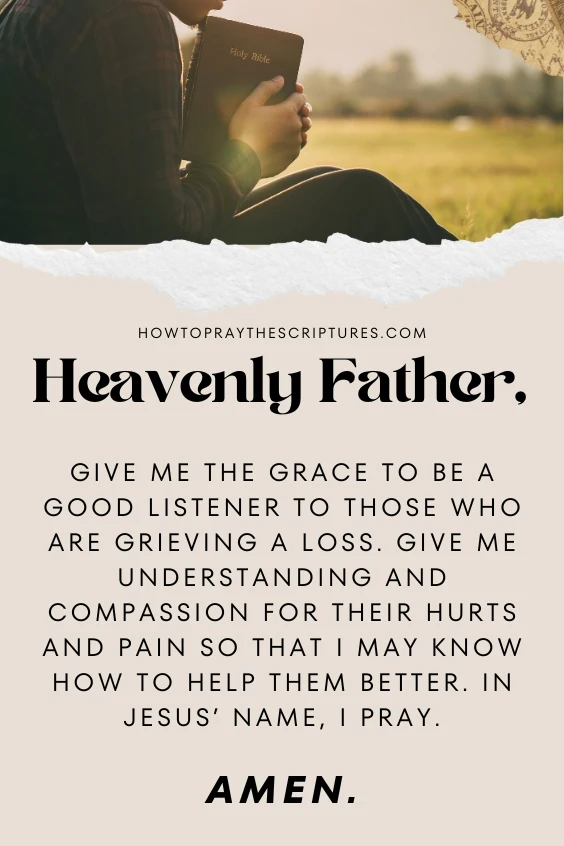 A Comforting Short Prayer For A Loss