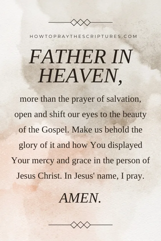 How To Get Saved Prayer