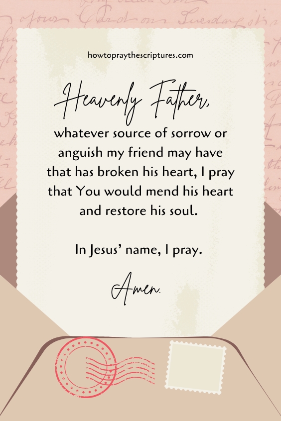 A Prayer for a Brokenhearted Friend