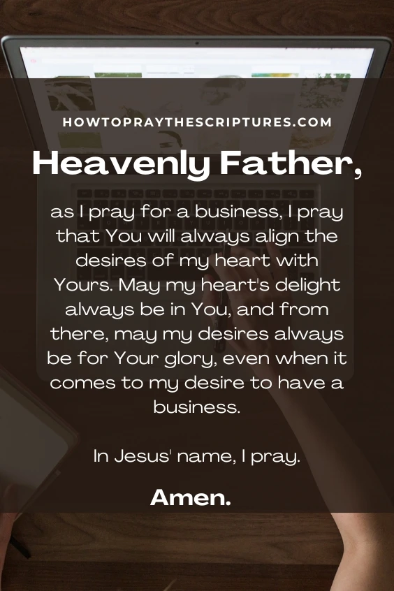 A Prayer for a Business