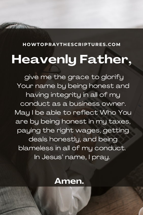 A Prayer for a Business