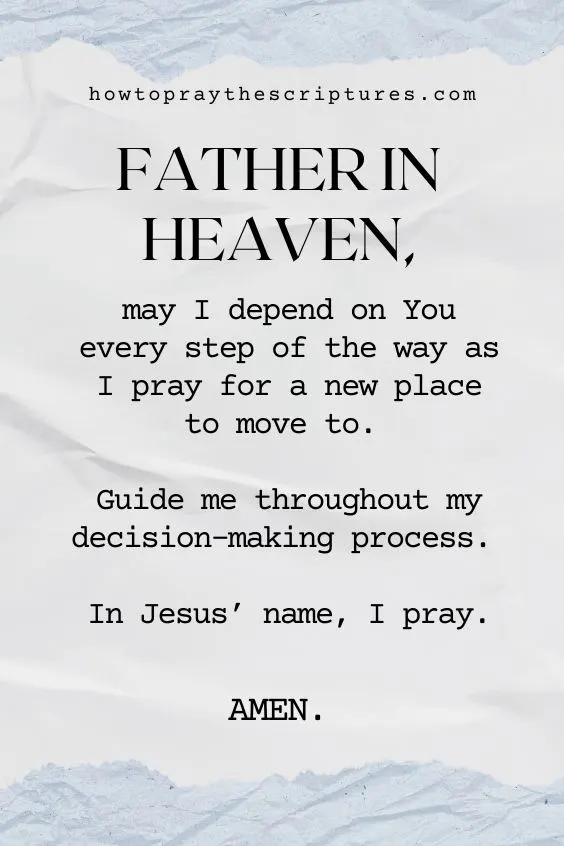 A Prayer for a Place to Stay