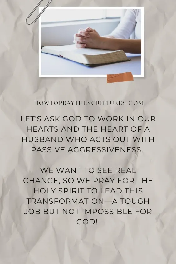 How to Pray for a Passive-Aggressive Husband