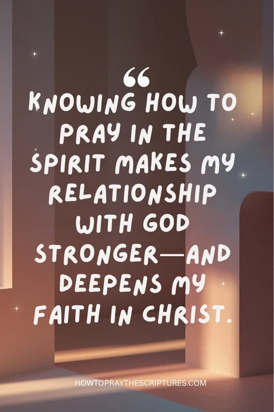 How Do I Pray In The Holy Spirit