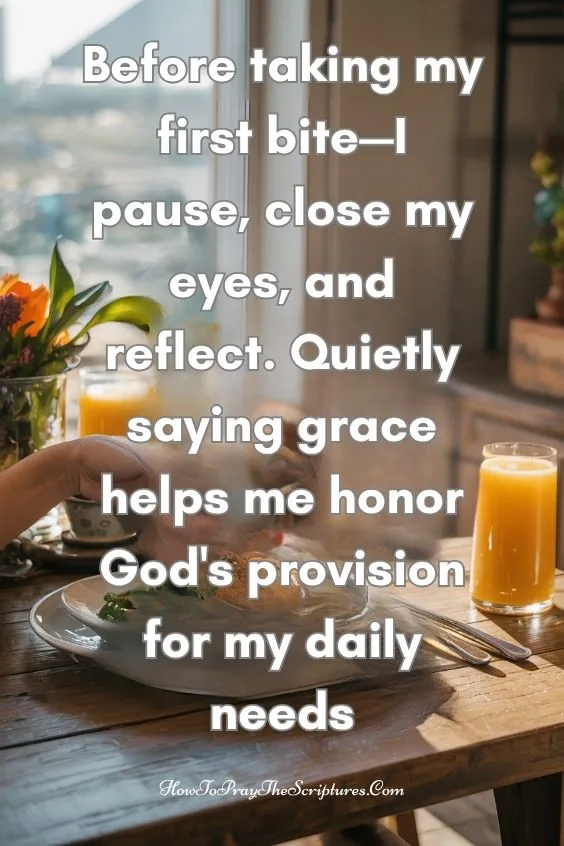 How Do You Pray Before Eating